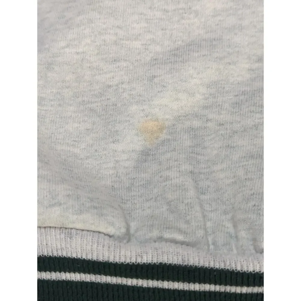 VTG Disney Mickey & Co Varsity Jacket Green White Button Up Spellout Size L
